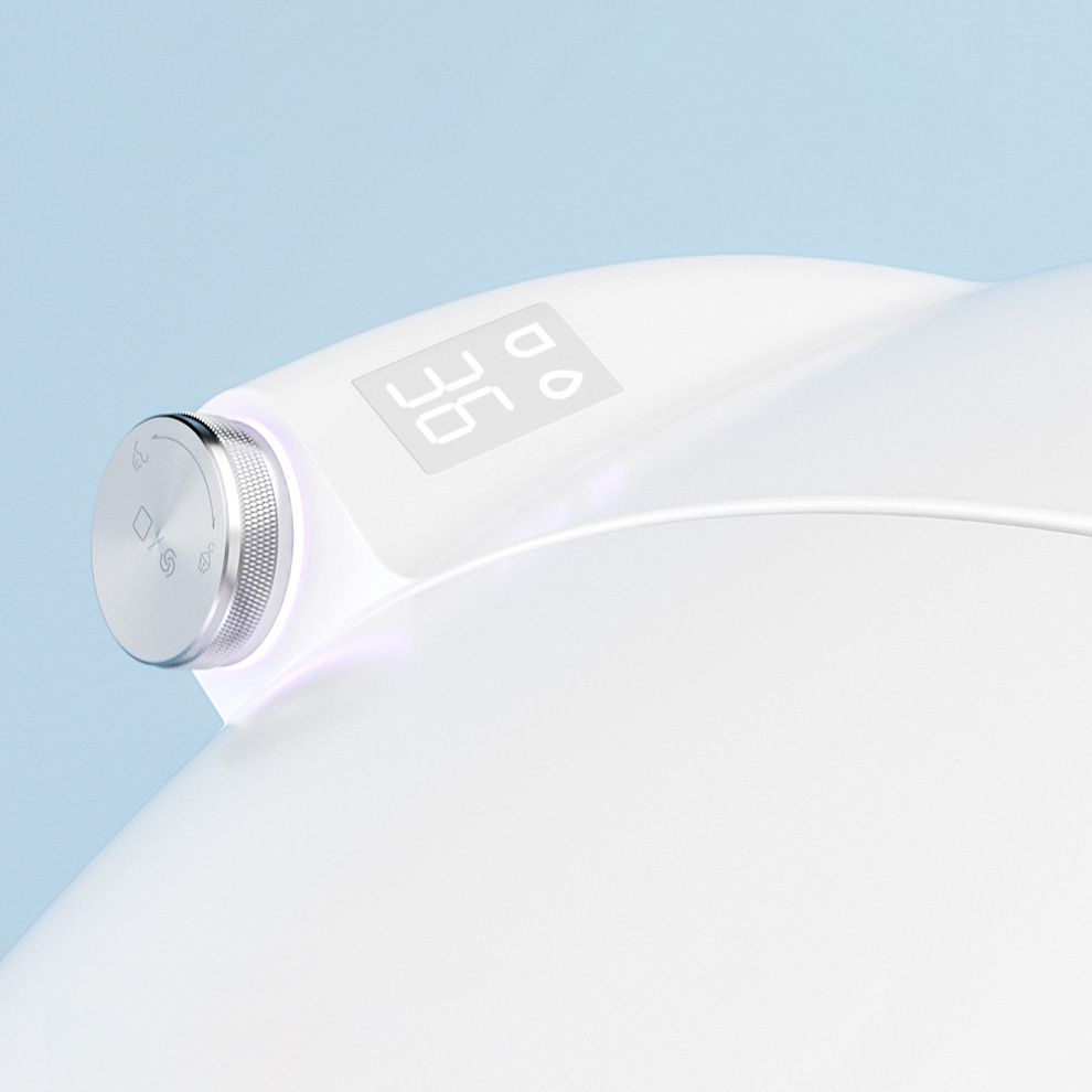 Contemporary One Piece Toilet Concealed Tank Toilet Bowl with Slow Close Seat for Washroom