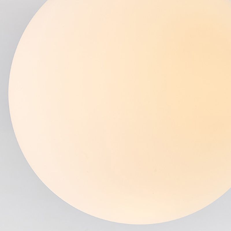 Modern Nordic Macaron Flush Mount Marble Globe Ceiling Light with Frosted Glass Shade