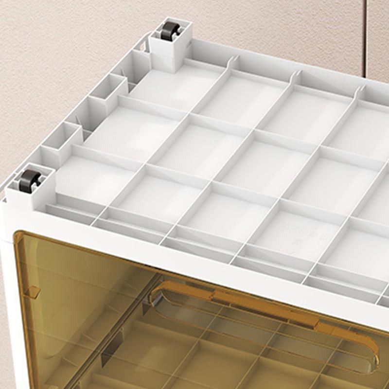 Plastic Contemporary Storage Cabinet Non-Hanging Wardrobe Armoire