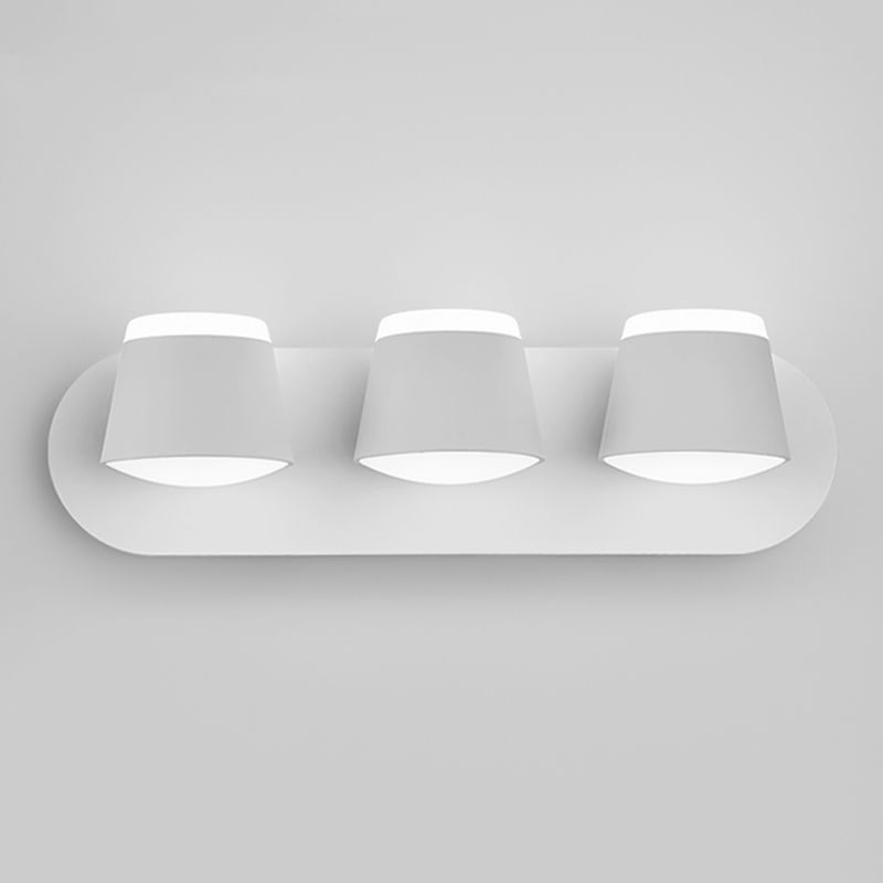 LED Modern Metal Wall Sconce Cone Shape Wall Light with Acrylic Shade for Bedroom