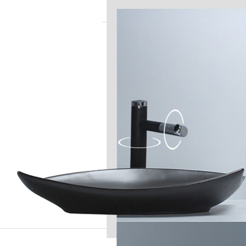 Modern Vessel Bathroom Sink Specialty with Basin Vessel Sink(Not Included Faucet)