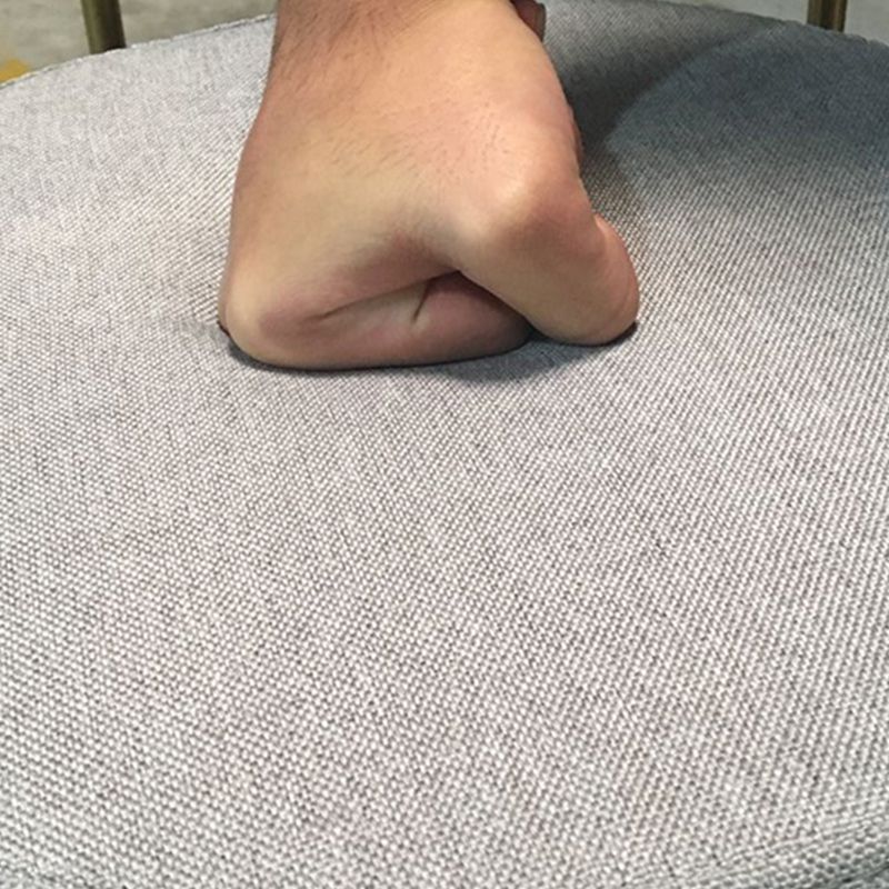 Footrest Round Seat Bar Stools Fabric Low Back Barstool for Bristol