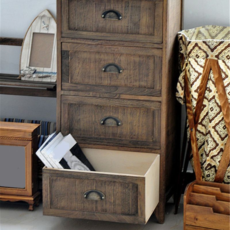 11.7-inch W Coastal Storage Chest Dresser Solid Wood Storage Chest