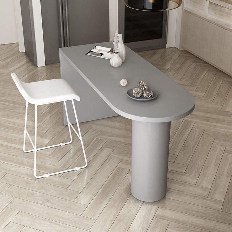 Mesa de comedor de forma libre de madera maciza mesa de madera de pino contemporánea para comedor