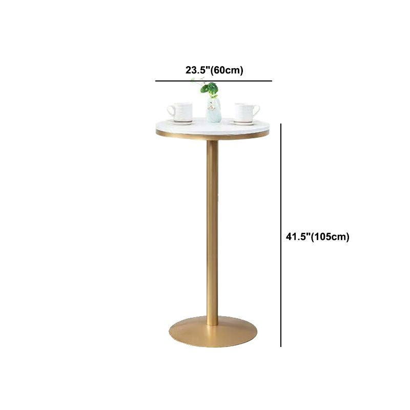 Glam Style Round Bar Table Set 1/3/5 Pieces Solid Wood Counter Table for Indoor