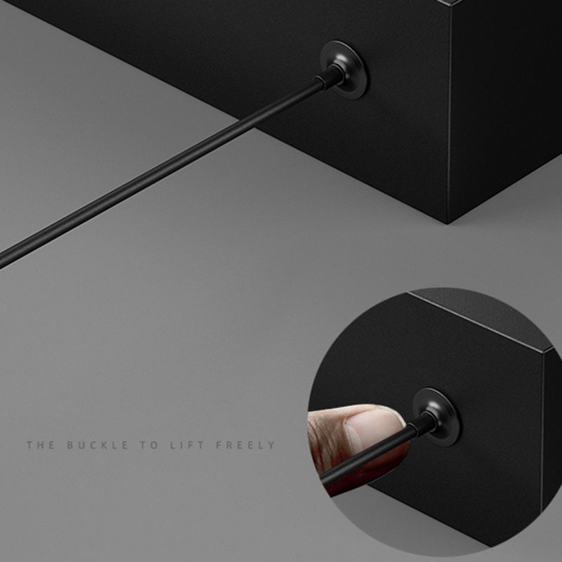 Modern Minimalist Style Linear Island Light Fixture Acrylic Chandelier Lamp