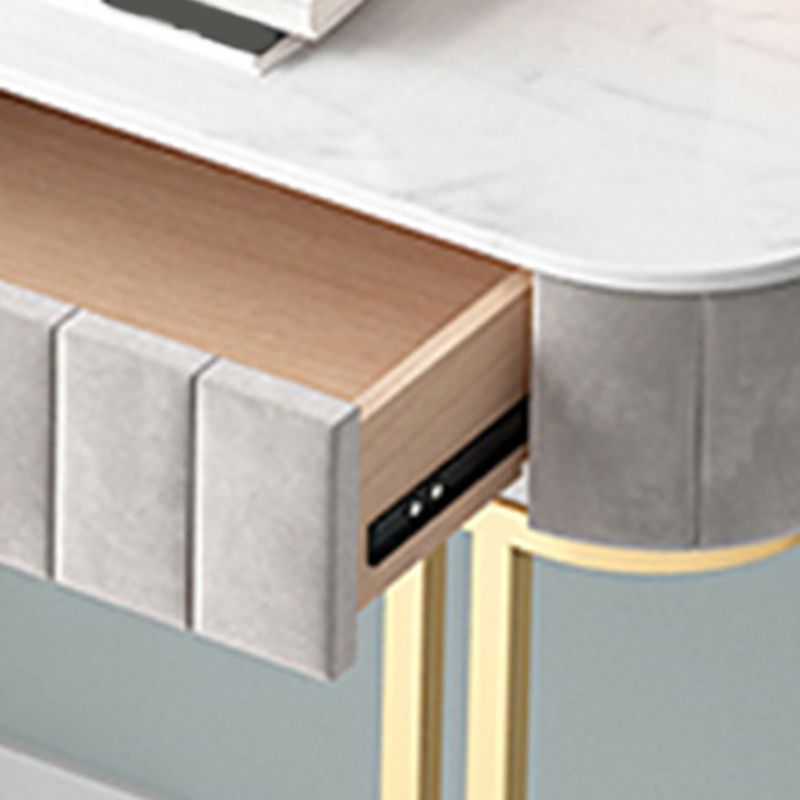 Modern Vanity Dressing Table Slate Top Vanity Makeup Table Set