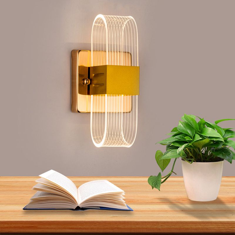 LED Indoor Decoration Sconce Light Ambient Lighting Wall Lamp with Acrylic Shade