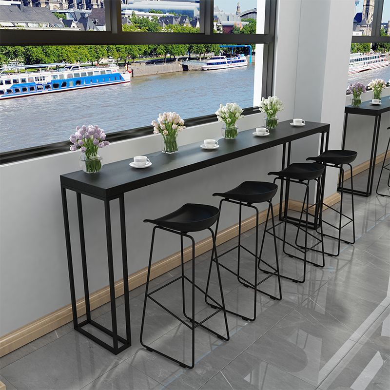 Industrial Bar Stool and Table Set Black 1/2/5 Pieces Pub Dining Set