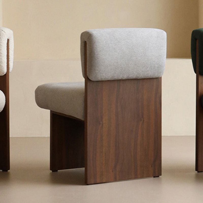 21.25" Wide Armless Chair Solid Wood Frame Chair for Bedroom