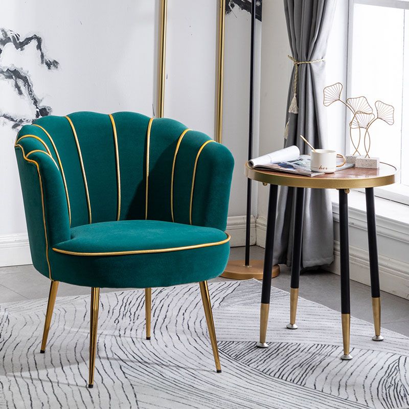 Scandinavian Upholstered Armless Dining Chairs Solid Back Chairs for Home