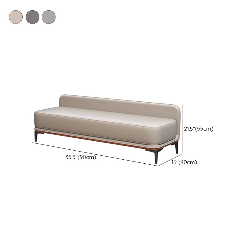 Modern Style Cushioned Seating Bench Rectangle Entryway and Bedroom Bench