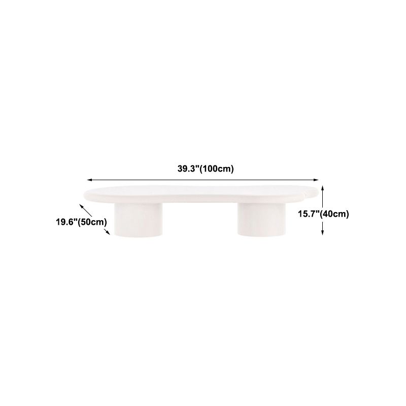 15.75" Tall Scandinavian Style Coffee Cocktail Table Solid Wood Coffee Table