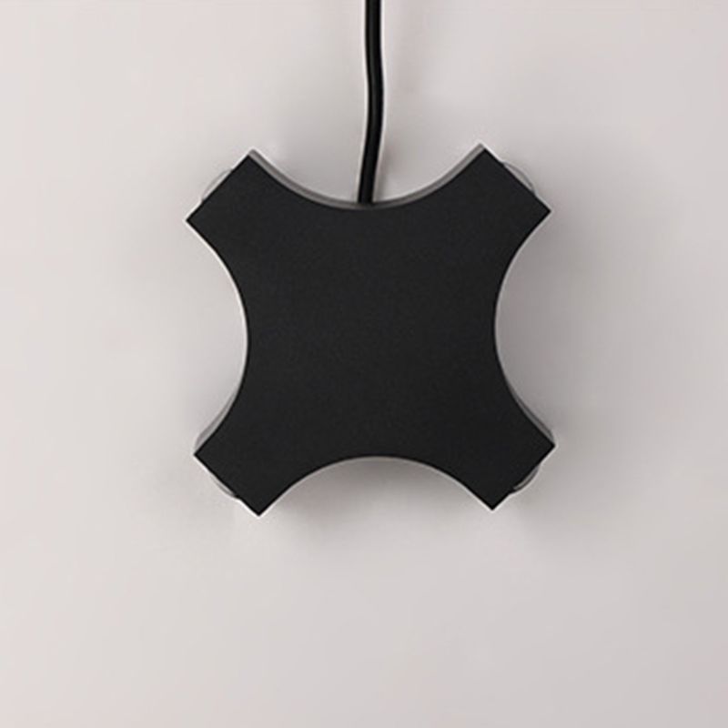 Viga en forma de X lámpara de pared LED creativa estilo accesorio de iluminación contemporánea para interiores y exteriores