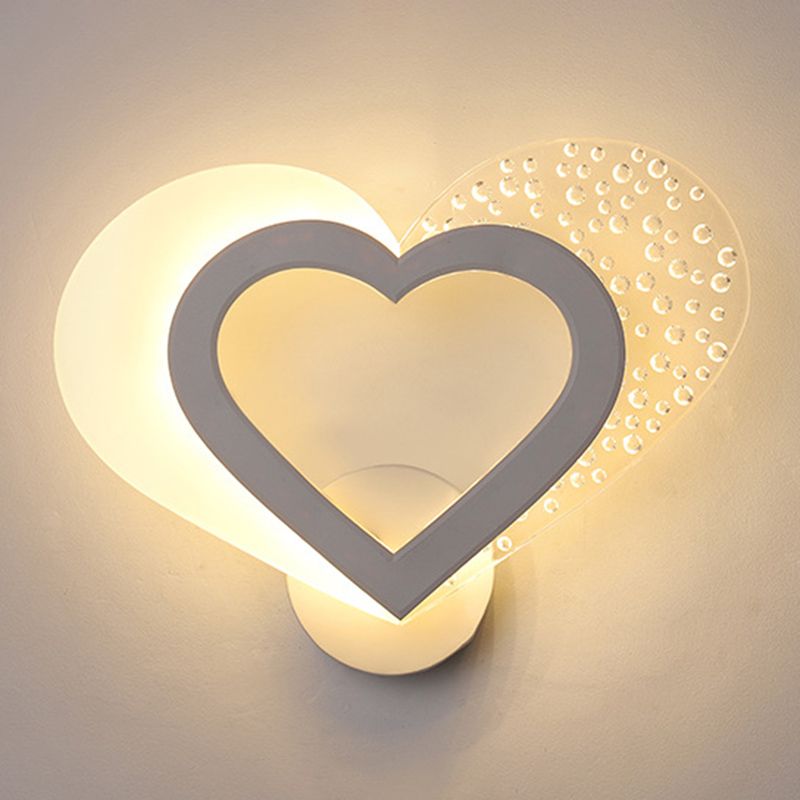 Fispositivi da parete in stile creativo cartone animato Light Acrilic Wall Light per camera da letto