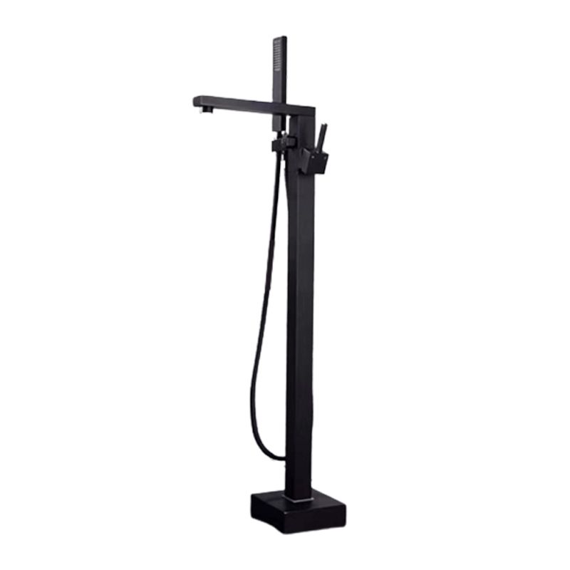 Floor Mounted Metal Freestanding Tub Filler Rotatable Freestanding Bathtub Faucet