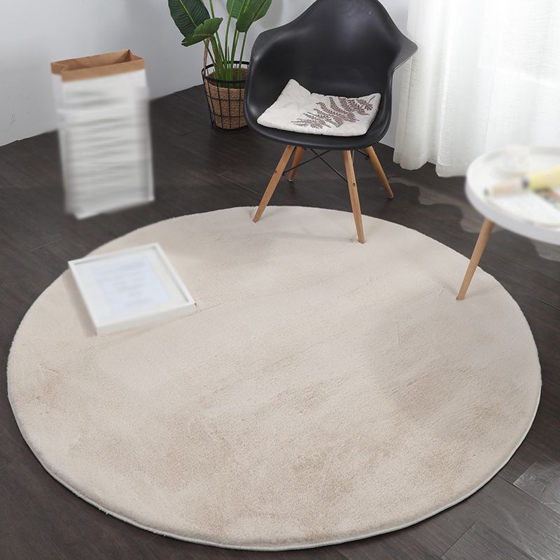 Tapis moderne gris en Polyester de couleur unie, résistant aux taches, pour la décoration de la maison