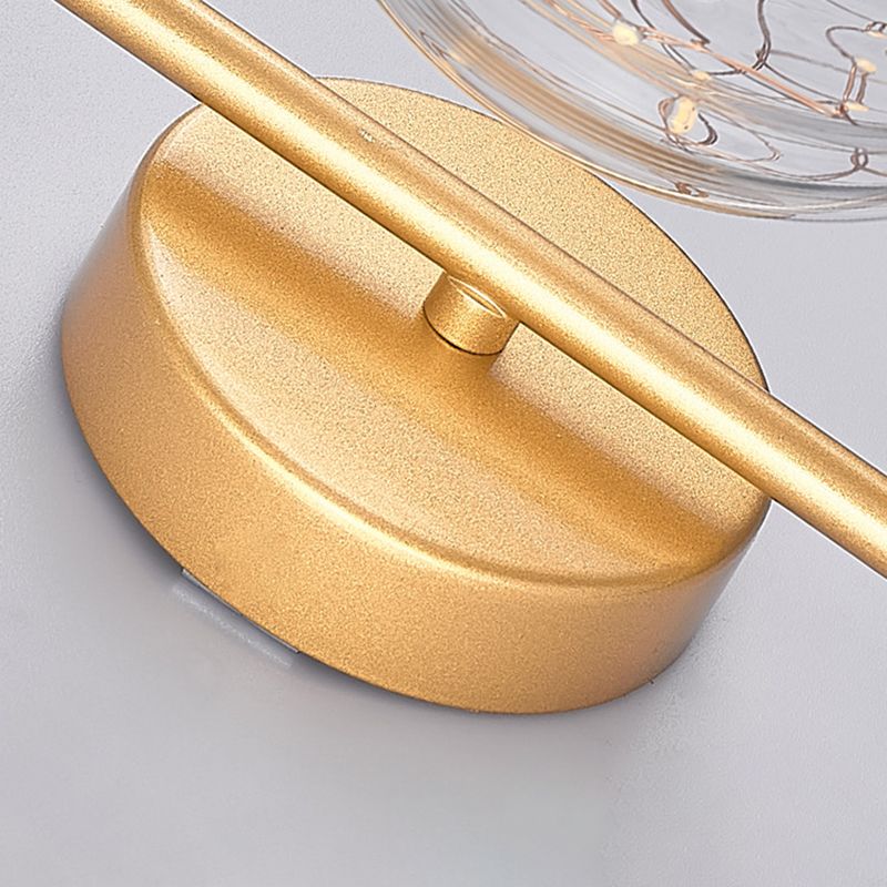 1 licht wit glazen wand gemonteerd verlichtingsarmatuur moderne bol wandverlichting ideeën voor slaapkamer