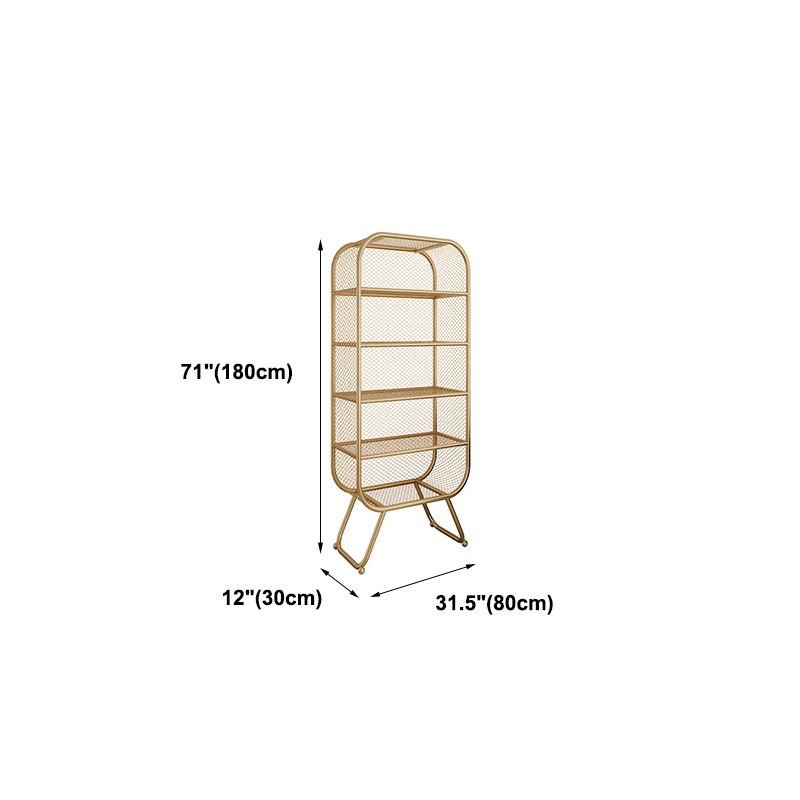 Modern Style Bookcase Closed Back Metal Bookshelf for Home Office