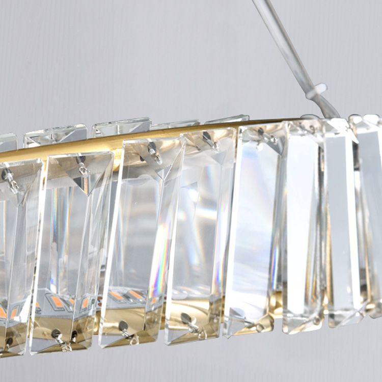Light Luxury Style LED Pendant Chandelier Light Crystal Ceiling Pendant Light