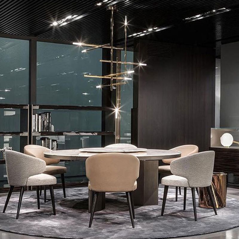 Modern Characteristic LED Pendant Light Plastic Linear Chandelier for Living Room