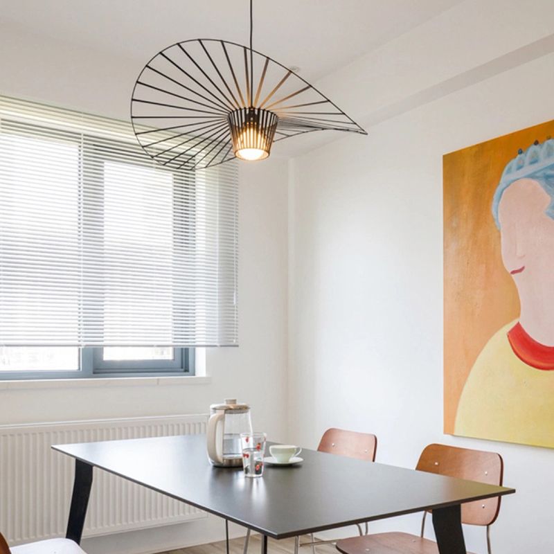 Lampada sospesa a forma di sospensione a forma di ciondolo a forma di cappello in stile loft