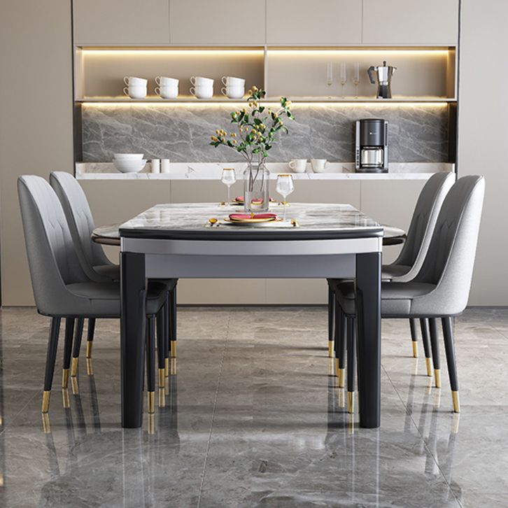 SinteredStone Dining Table Set 7 Pieces Dining Set for Kitchen
