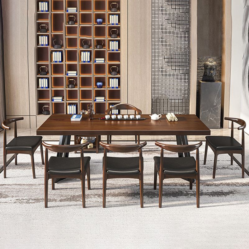 Industrial Style Rectangle Table Set 1/2/6/7 Pieces Dining Set for Kitchen