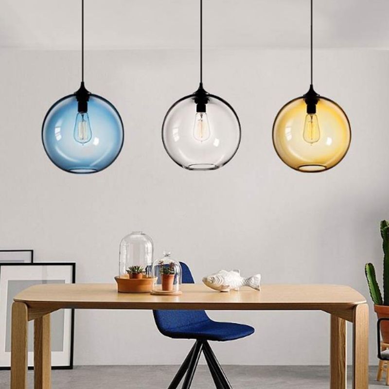 Glaskugel Anhänger Light Kit zeitgenössischer Stil Anhänger Deckenleuchte für Esszimmer
