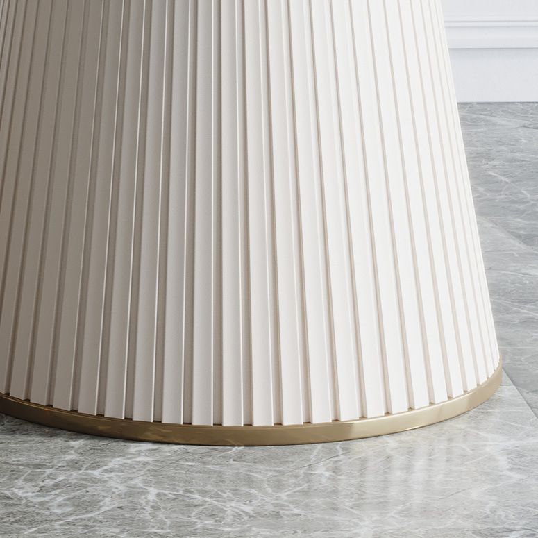 Modern Dining Room Set Standard Height with Sintered Stone Top and Pedestal Base Table Set