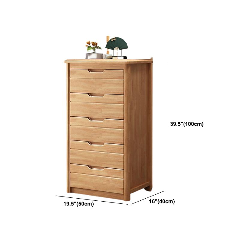 Traditional Solid Wood Lingerie Chest Soft-Close Drawers Bedroom Storage Chest