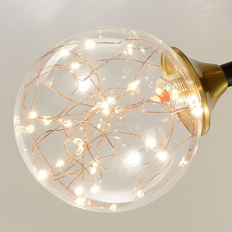 Contemporary Ceiling Light Fixture Metal Semi Flush Mount in Black for Corridor