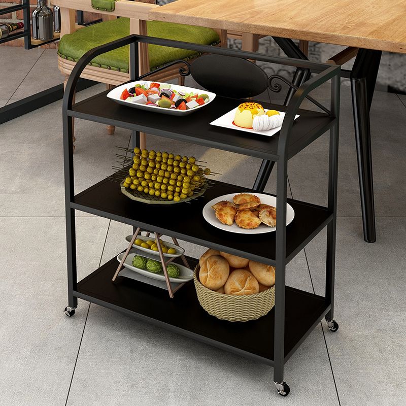 25.59"H Portable Contemporary Prep Table Metal Rectangular Prep Table for Home Use