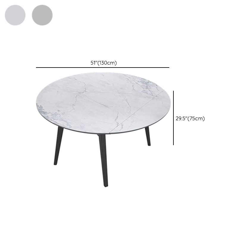 Matte Finish Stone Top Dining Table Set 1/2/5/7 Pcs Modern Dinette Set