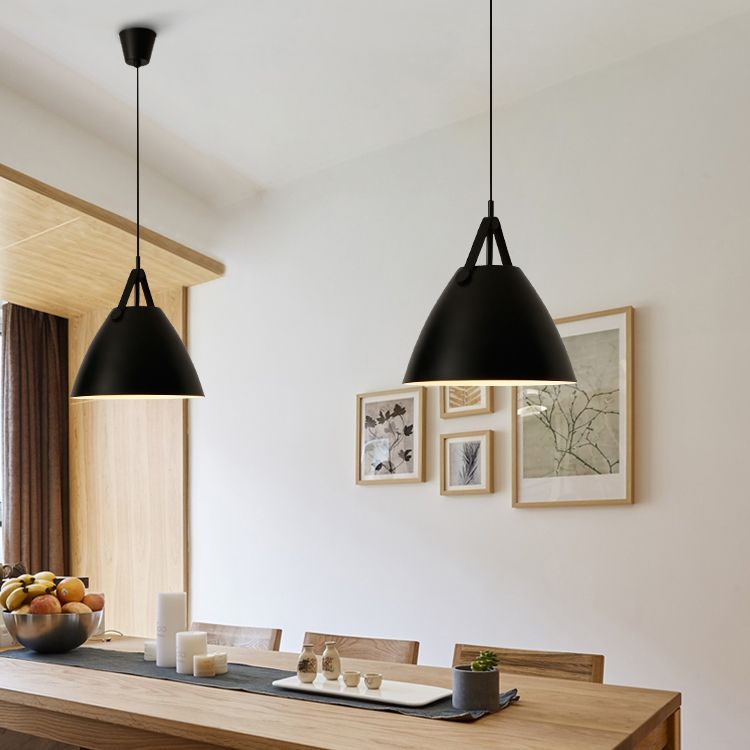 Macron Metal Hanging Light Nordic Style Pendant Light Cone Shape Hanging Light for Coffee Shop