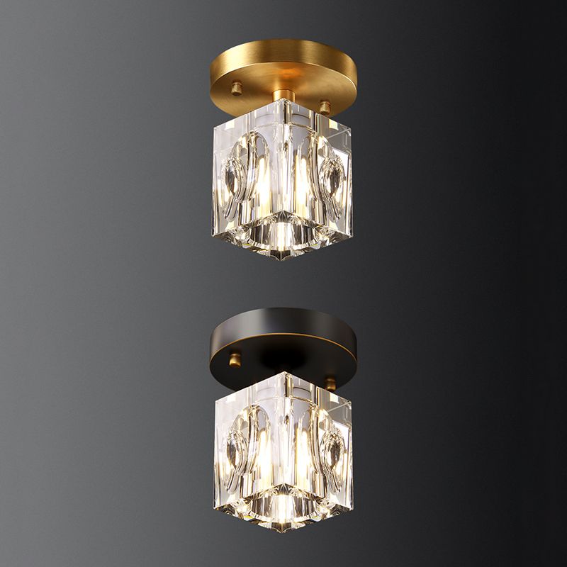 Plafoniera da soffitto in cristallo con montaggio a incasso Plafoniere contemporanee