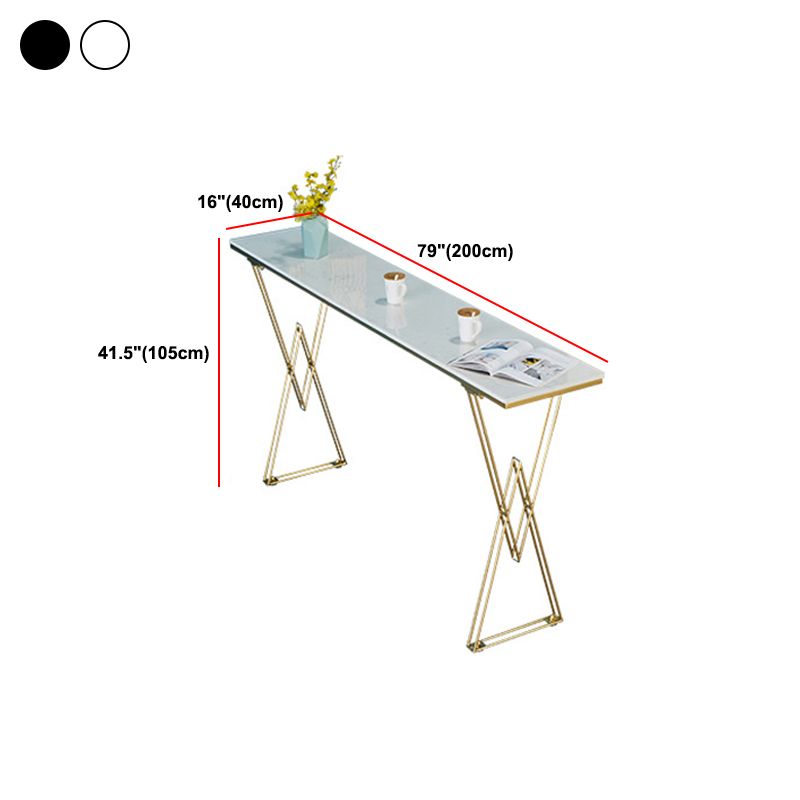 Traditional Luxury Solid Wood Table Gold and Metal Base Bar Table