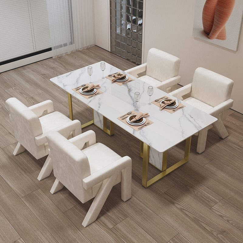 Nordic 1/5 Pieces Dining Set Stone Dining Table for Dining Room