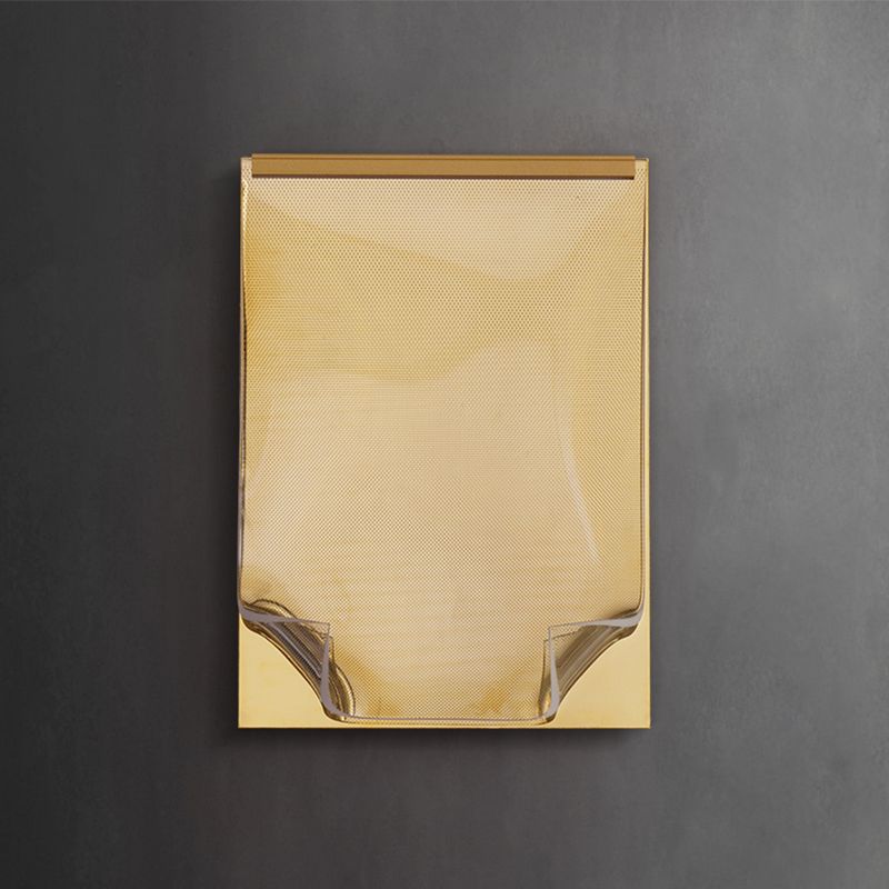 Modern Metal Wall Sconce Book Shape Wall Light with Acrylic Shade for Bedroom