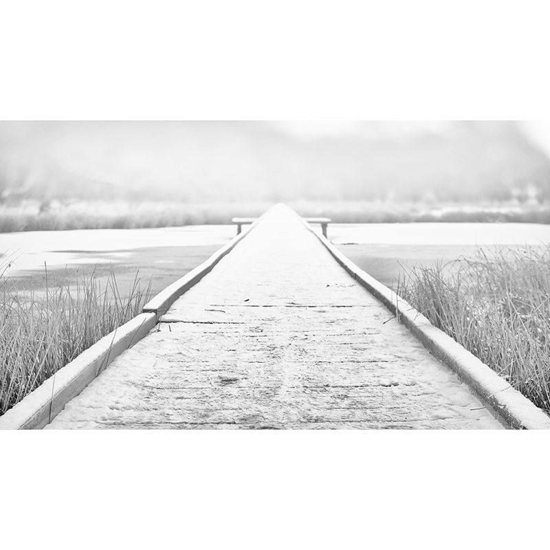 Wooden Bridge Space Extension Mural Wallpaper Mildew Resistant Decorative Wall Covering