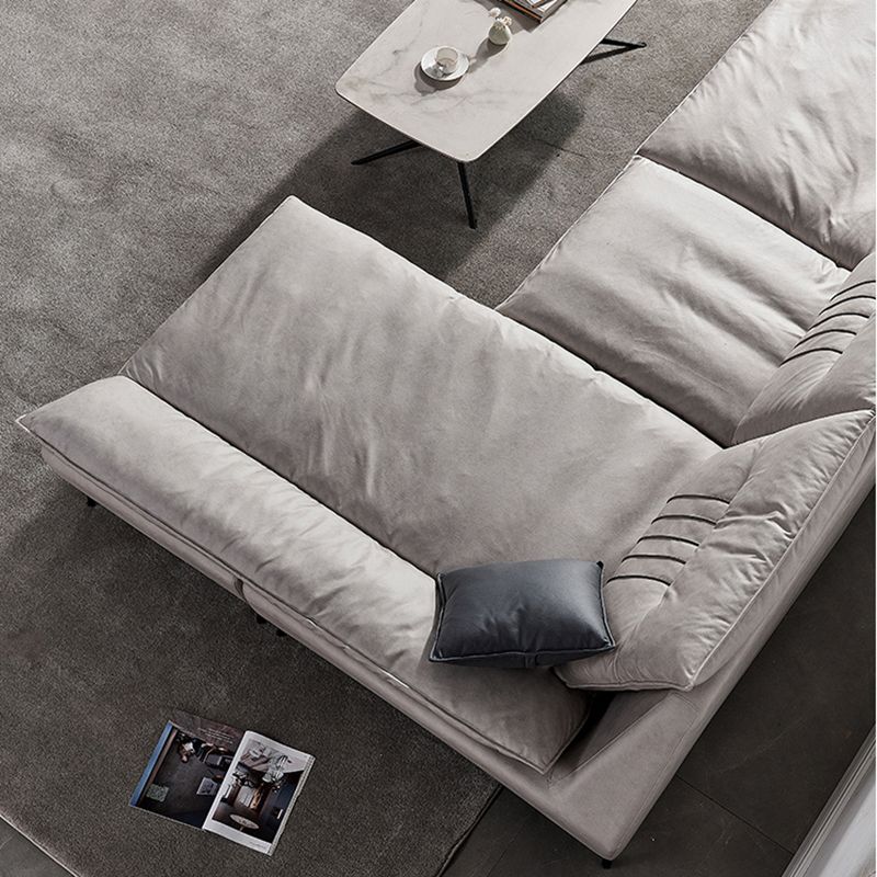 Contemporary Cushions Sofa 39.37"High Flared Arm Stain Resistant Sofa