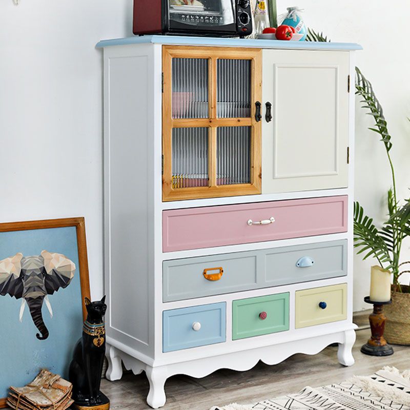 Coastal Style Dresser Manufactured Wood Storage Chest Dresser for Bedroom