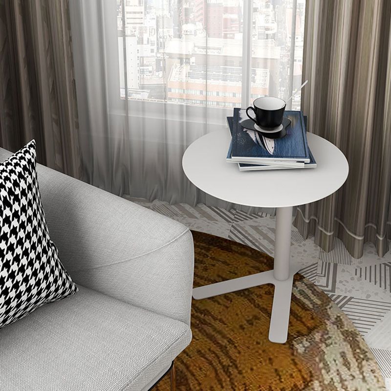 Metal Round Side End Table Minimalist Side Table for Living Room