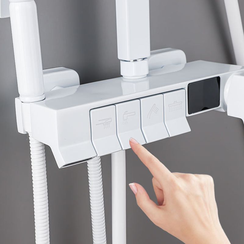 Modern Pressure Balanced Diverter Valve Shower Faucet Adjustable Shower System