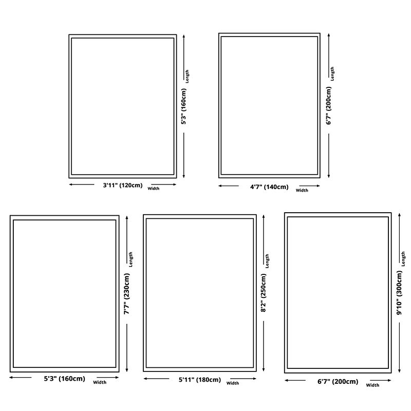 Multicolor Antique Printing Rug Polyester Shabby Chic Anti-Slip Backing Indoor Rug for Living Room