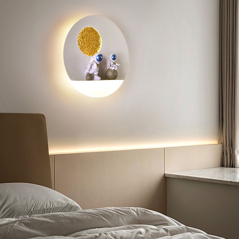 Modern Style Geometric Wall Mounted Light Metal 1 Light Wall Lighting Ideas