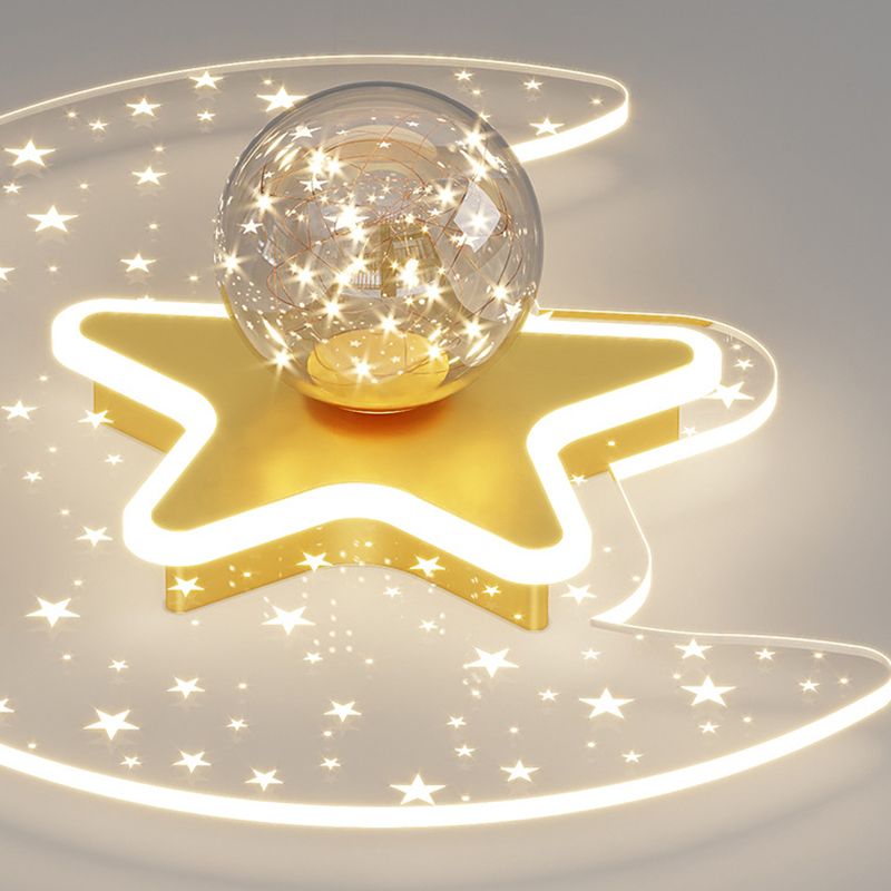 Bedroom Ceiling Mount Light Fixture Metal LED Modern Ceiling Lamp Fixture
