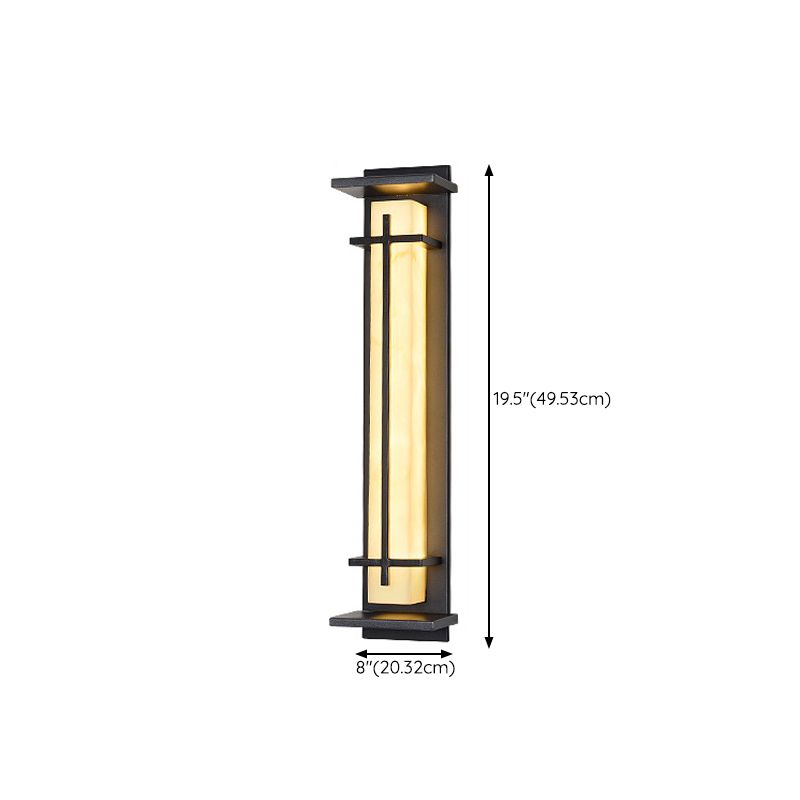 Geometric Wall Light Fixture Modern 1 Light Wall Sconce in Black