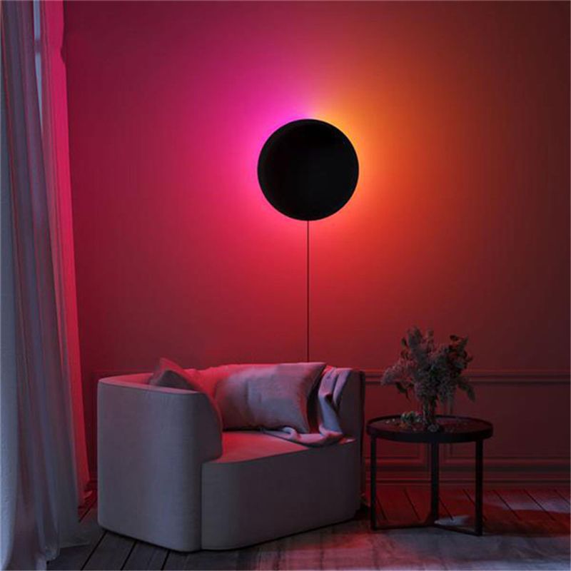 NOVERTY LAMPAGGIO LED MIMINALISTRO SCONCE LAMPARE NERO ECLIPSE SOLAR ECLIPSE ALLUNE