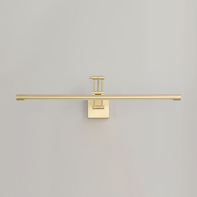 Modern Simplicity Gold Frame Lighting Fixture for Bathroom Powder Room Washroon